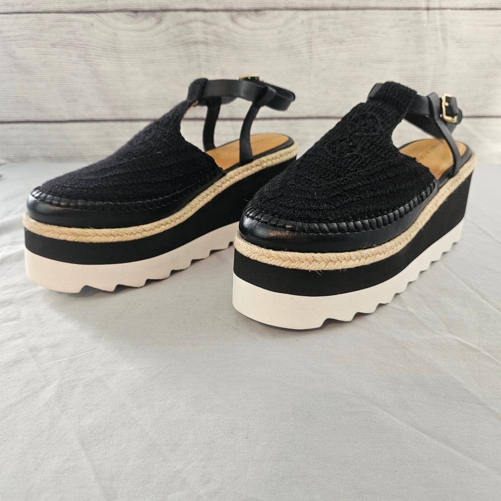 Free People Size 8 Black Morning in Mykonos Espadrille Platform Shoe NWOT NWOB - Picture 14 of 16